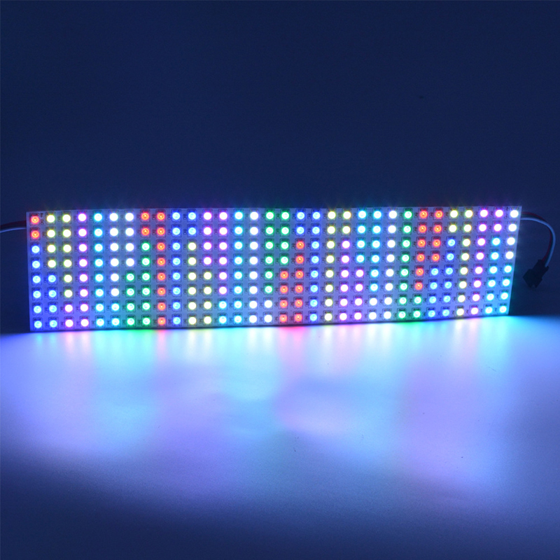 8 x 32 5050 RGB Flexible Addressable LED Pixel Screen- DC5V WS2812B Dot Matrix Display 8 x 32 5050 RGB Flexible Addressable LED Pixel Screen- DC5V WS2812B Dot Matrix Display